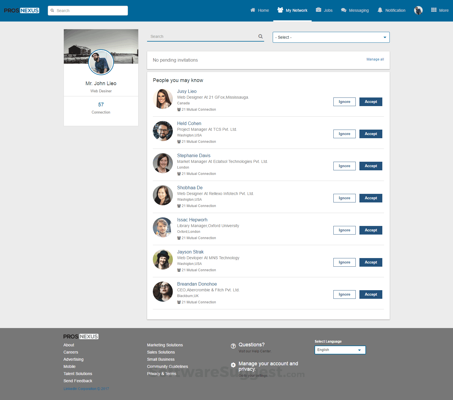 LinkedIn Clone — ProsNexus Small Screenshot 9